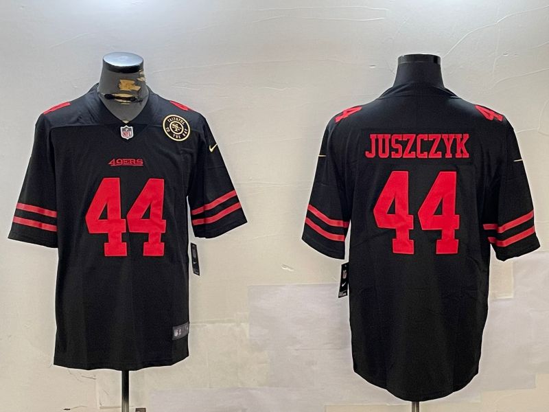 Men San Francisco 49ers #44 Juszczyk Black Second generation 2024 Nike Limited NFL Jersey style 2->san francisco 49ers->NFL Jersey